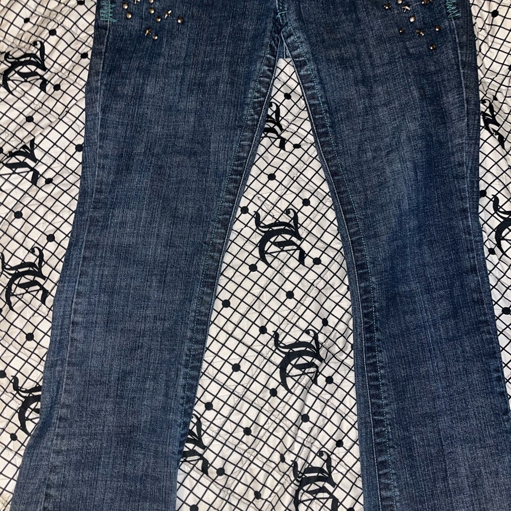 Akademiks Dark Blue Boot Cut Jeans